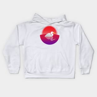 duck at dusk Kids Hoodie